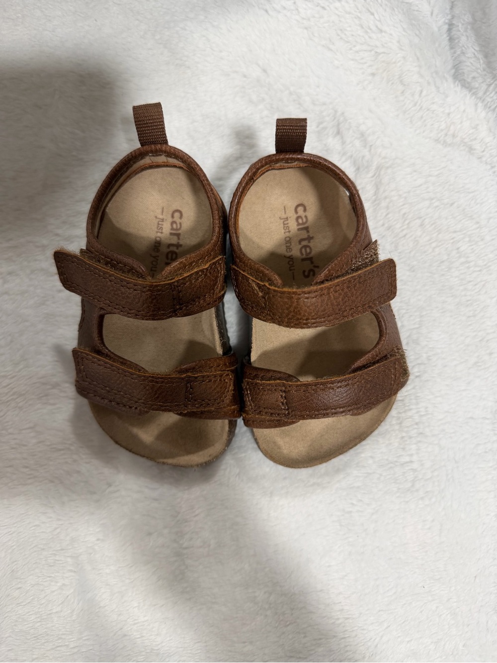 Carter's Brown Double-Strap Toddler Sandals